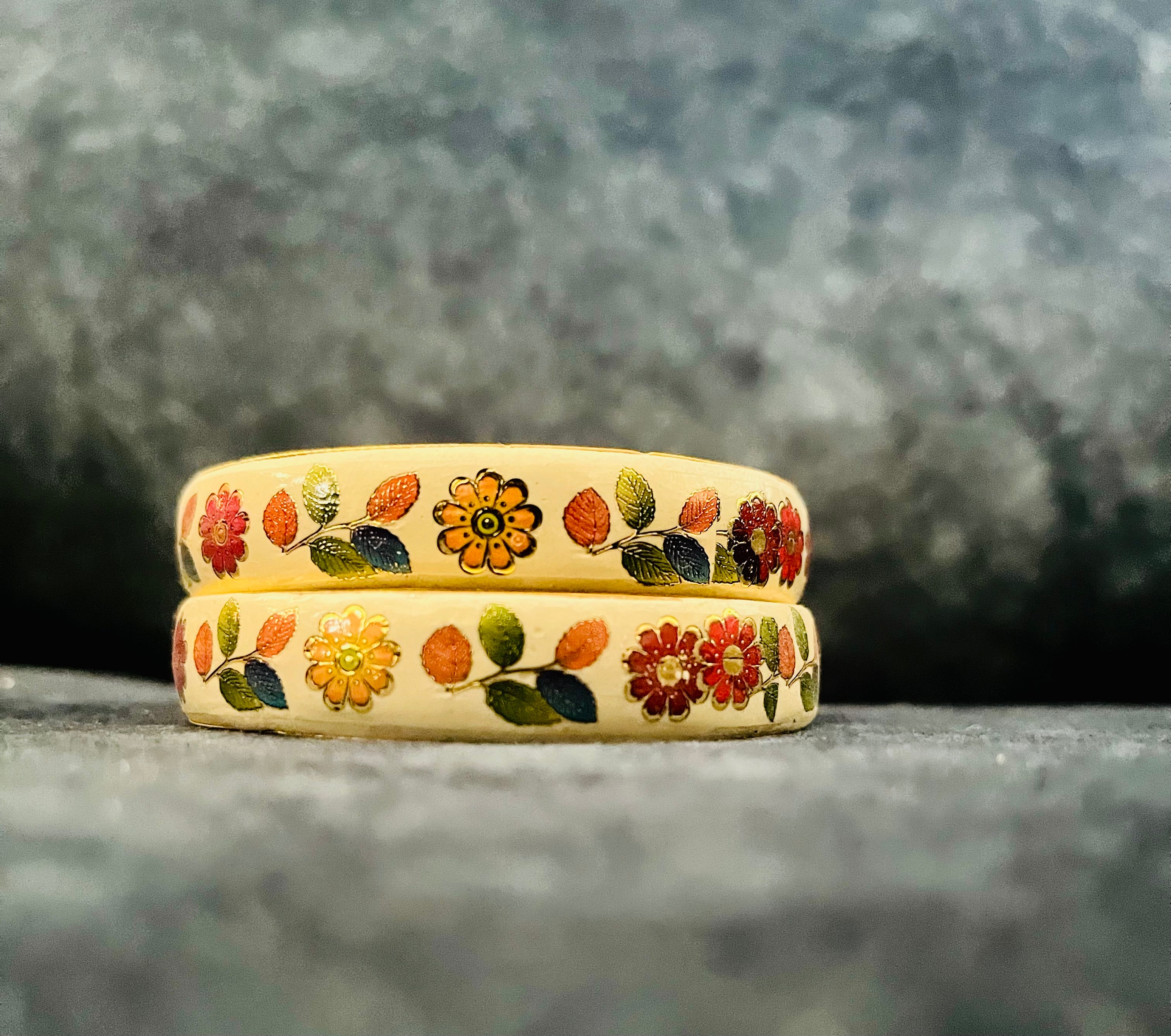 Meenakari Bangles - Floral